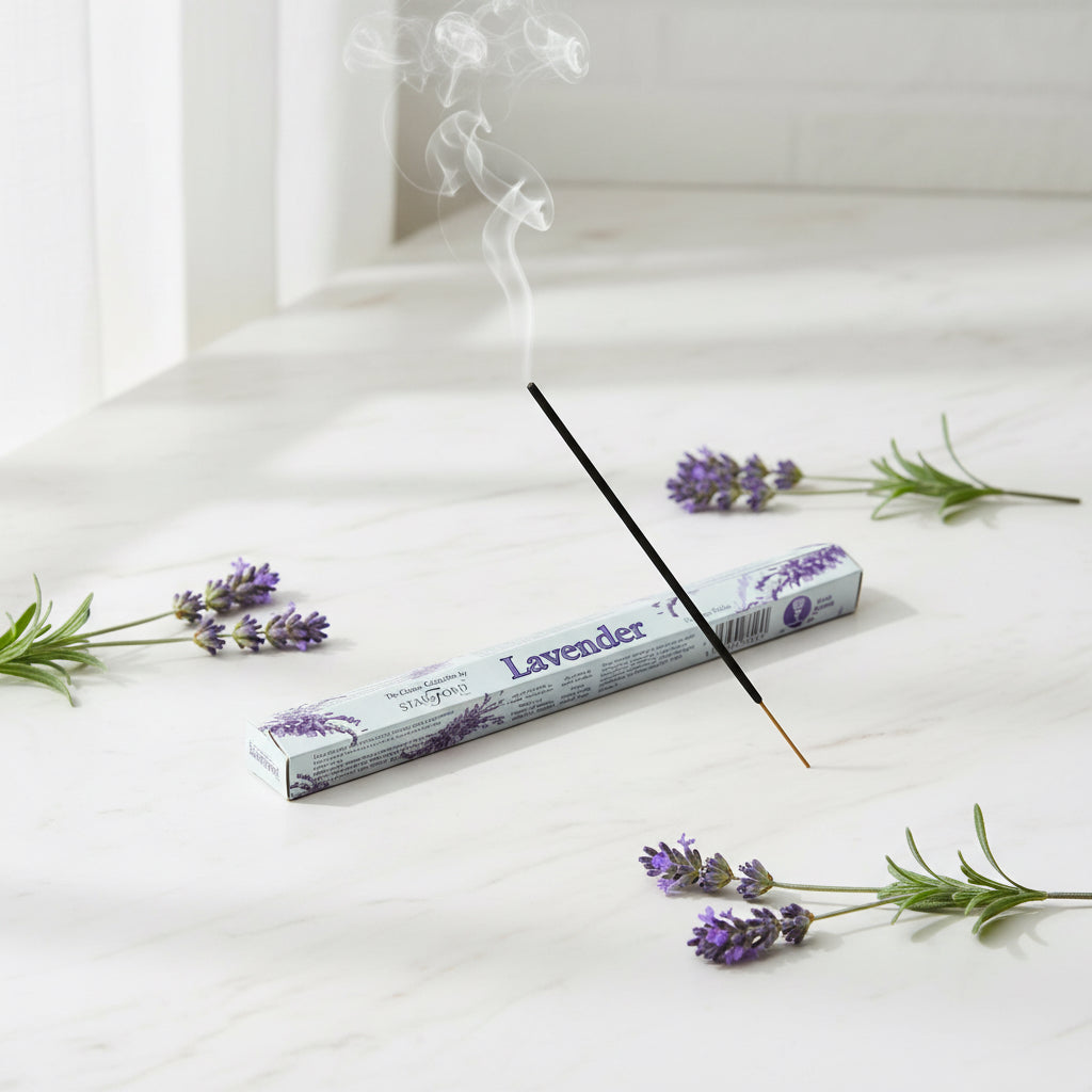 "Bâtonnets d'encens lavande naturel relaxation"