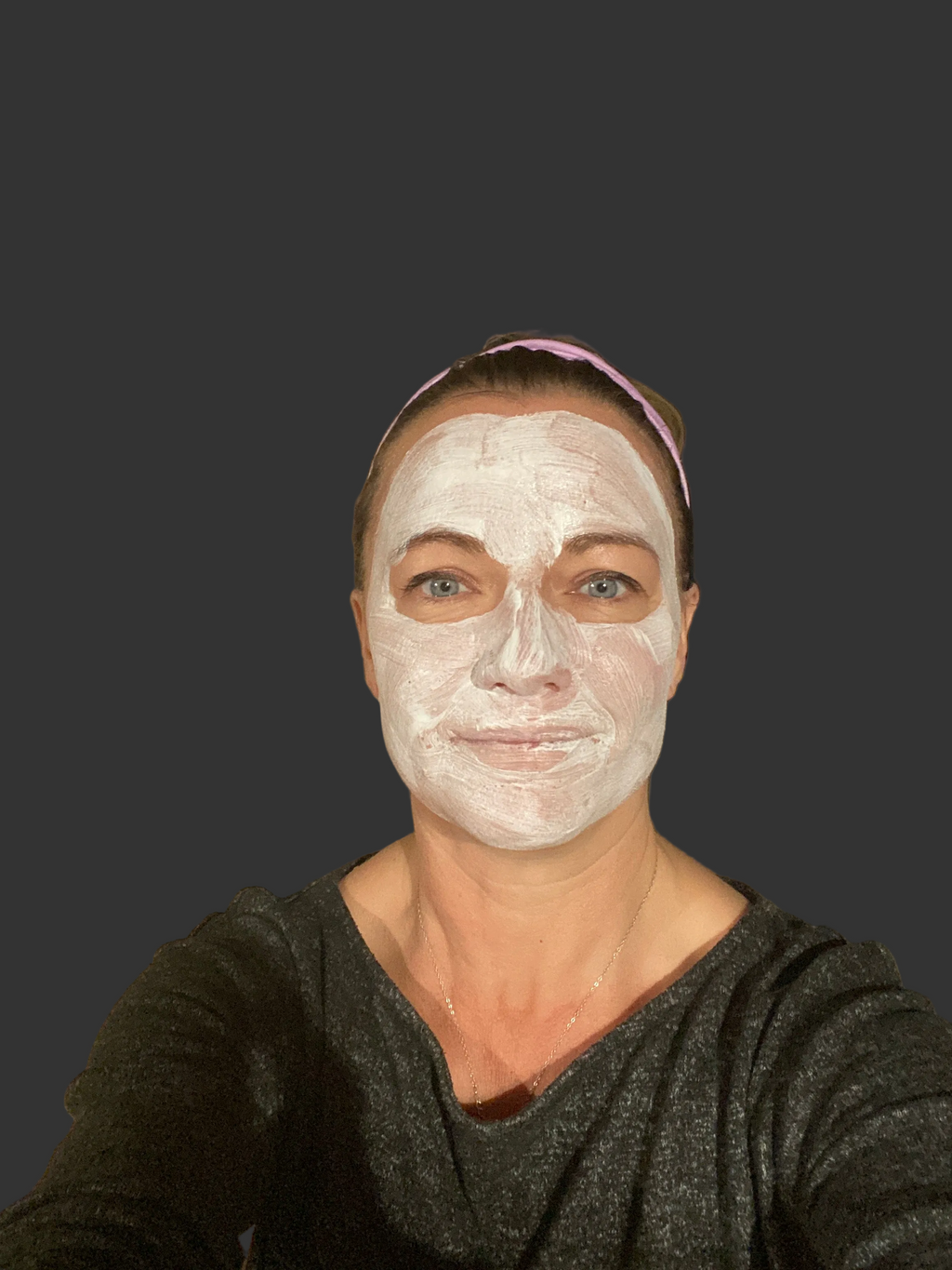 "Application masque collagène anti-âge"