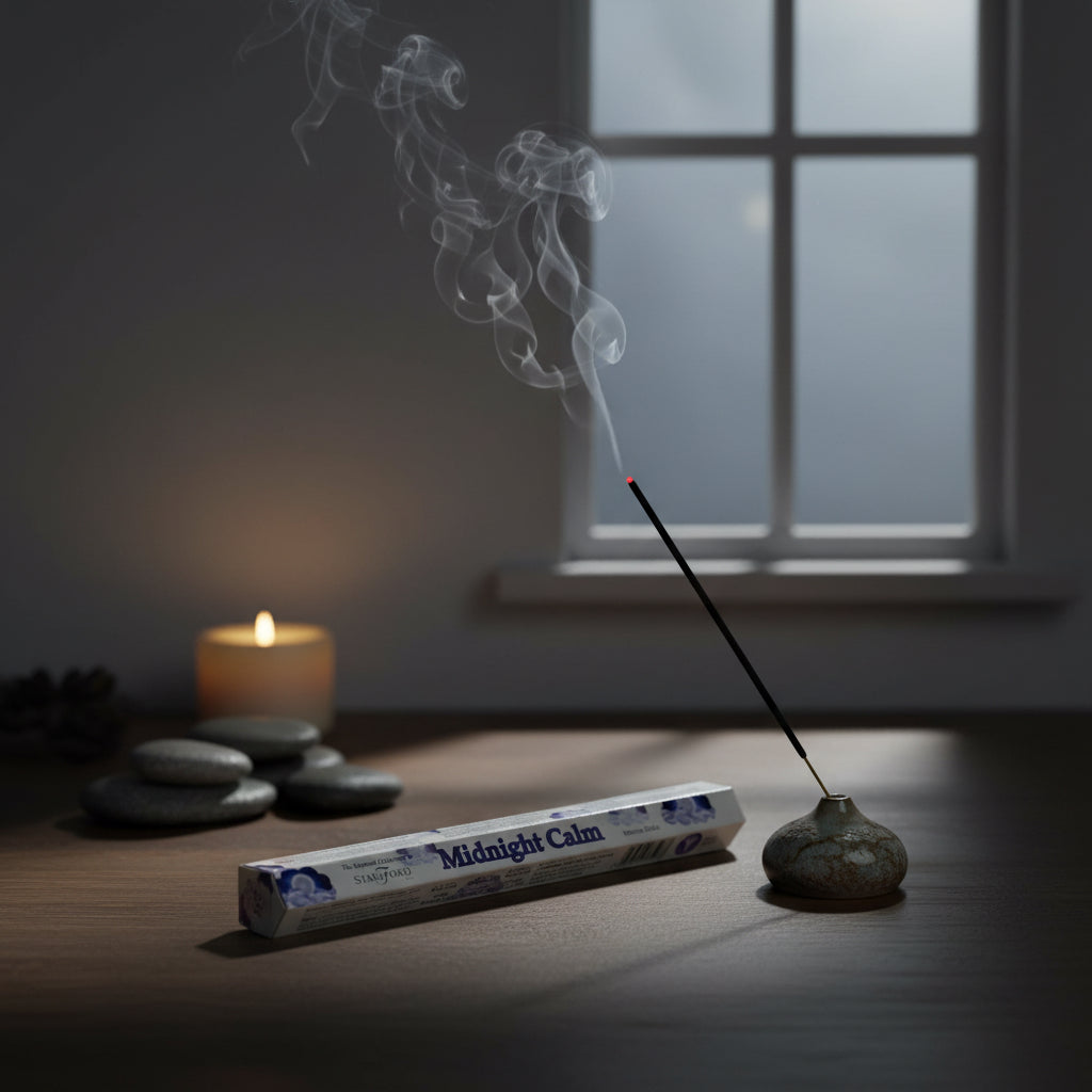 "Bâtonnets d'encens nuit calme naturel relaxation"