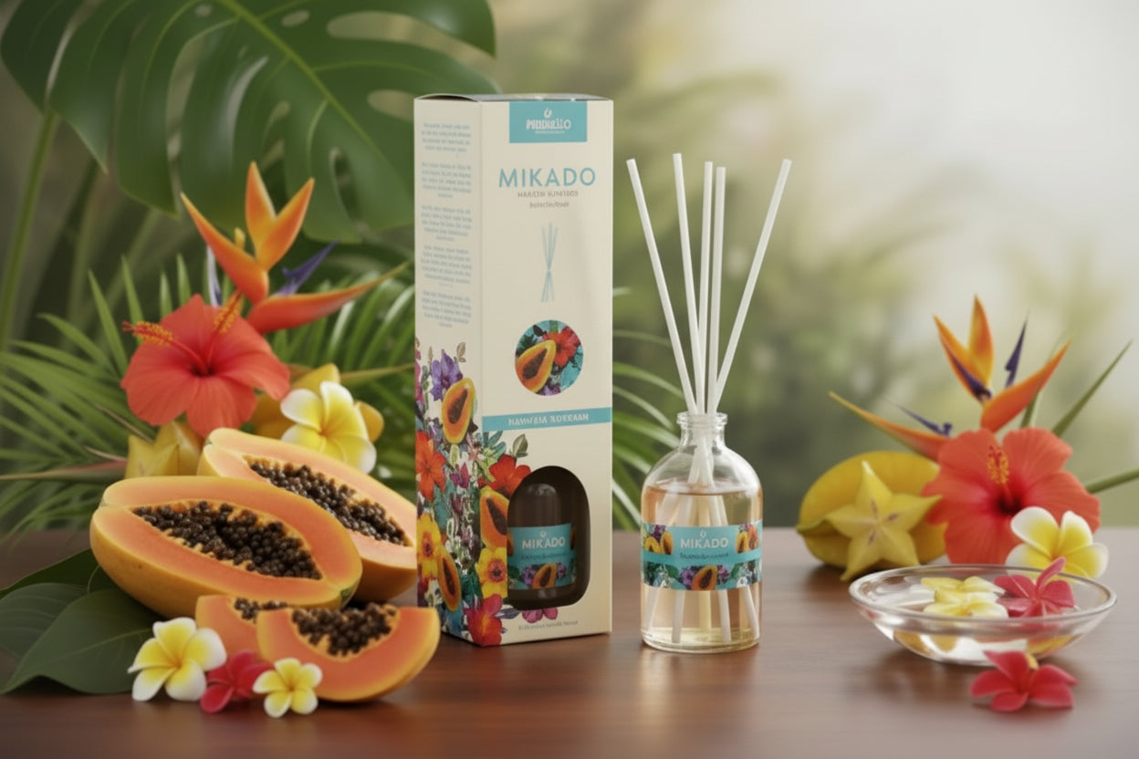  "Mikado tropical papaye diffuseur parfum exotique 100ml"