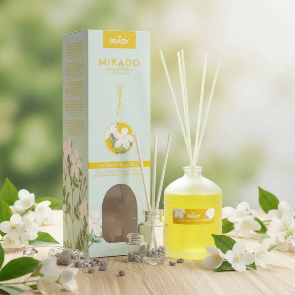  "Mikado jasmin blanc diffuseur parfum floral 100ml"