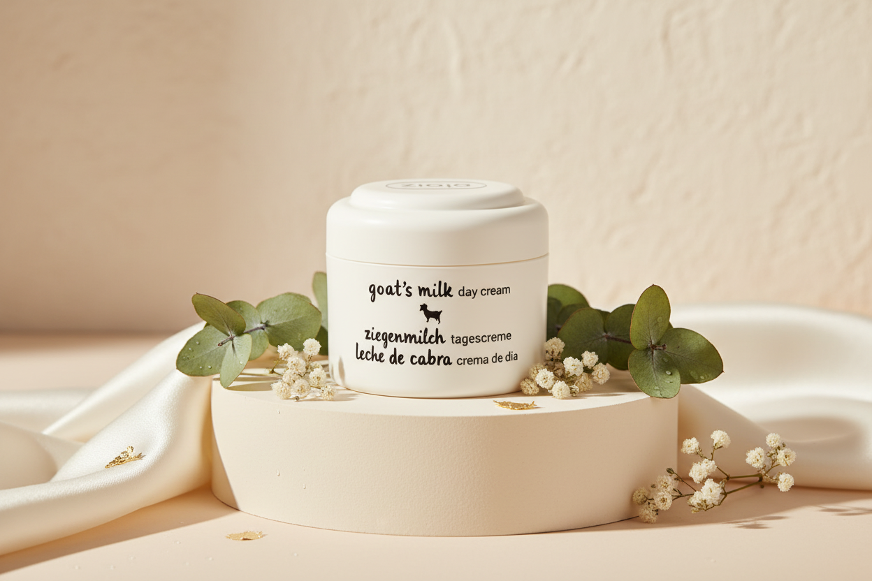  "Crème de jour visage lait de chèvre hydratante 50ml"