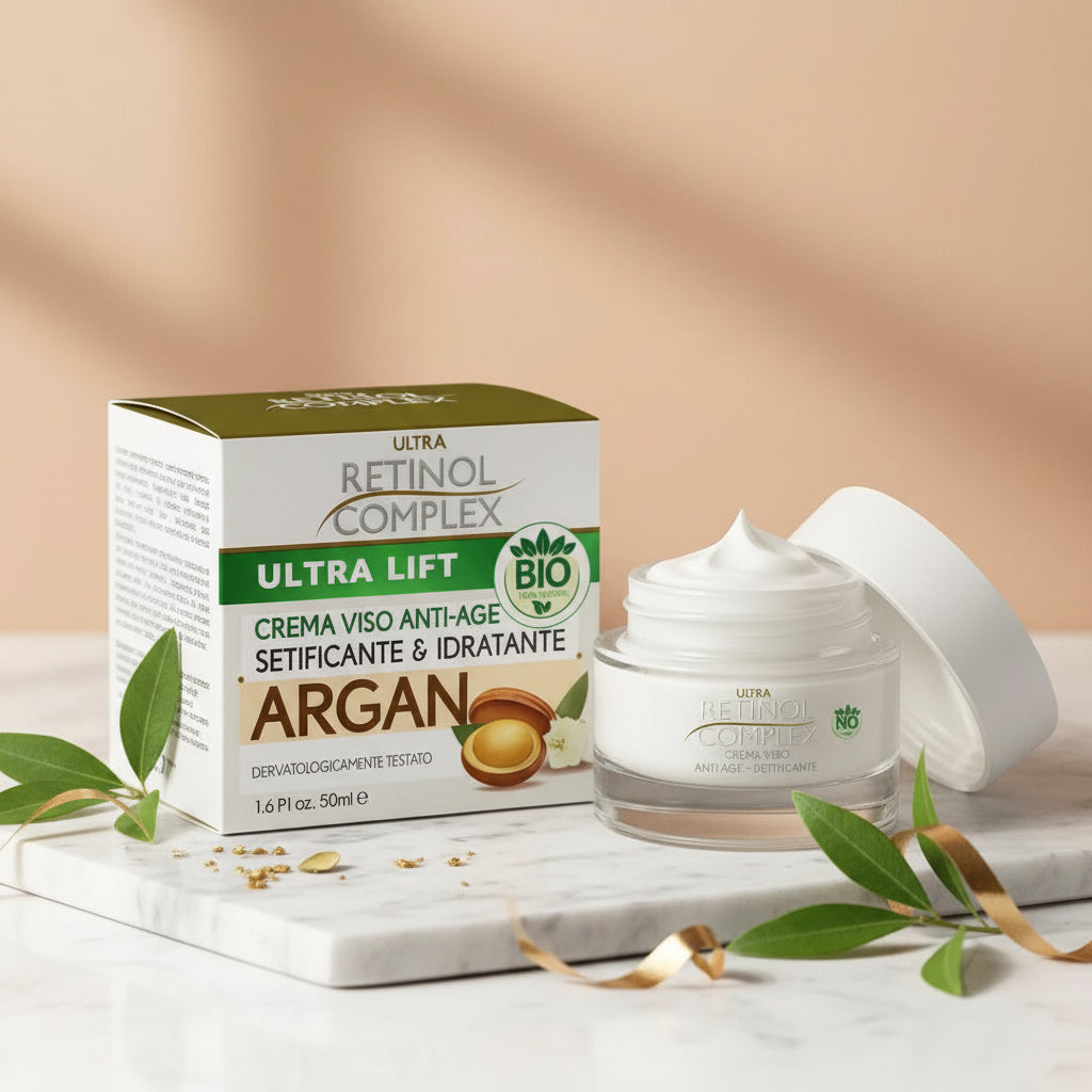 "Crème visage anti-âge huile d'argan bio 50ml"