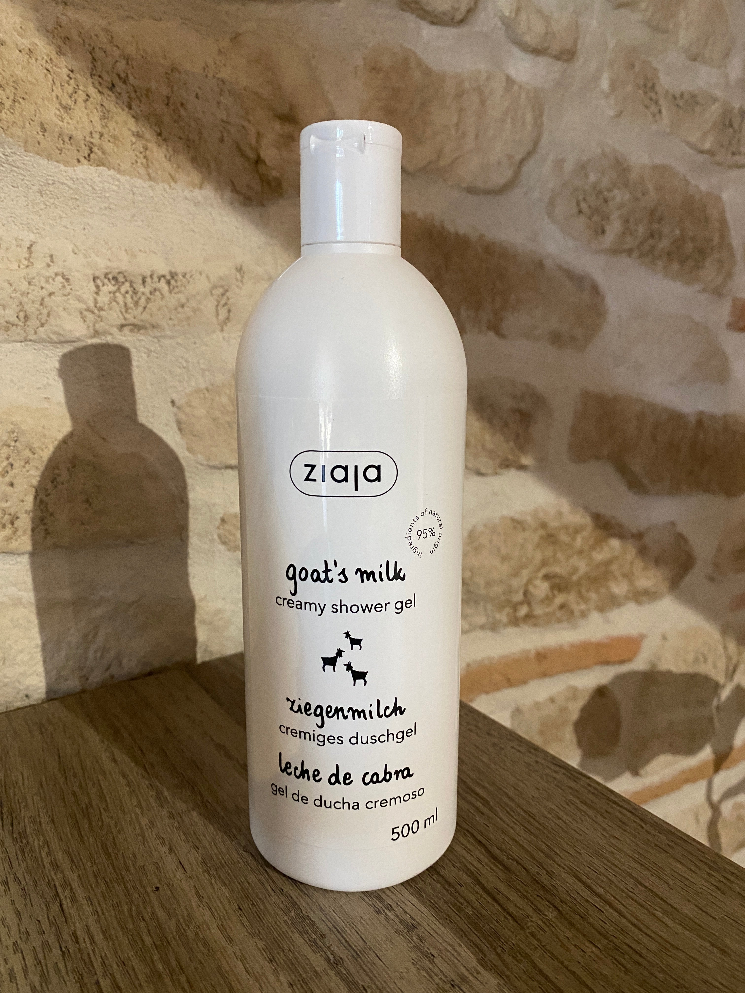 Crème de douche hydratante au lait de chèvre