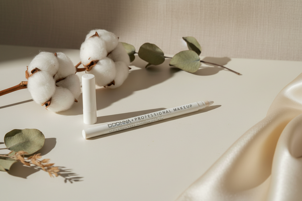 "Crayon eye-liner waterproof 24h blanc longue tenue"