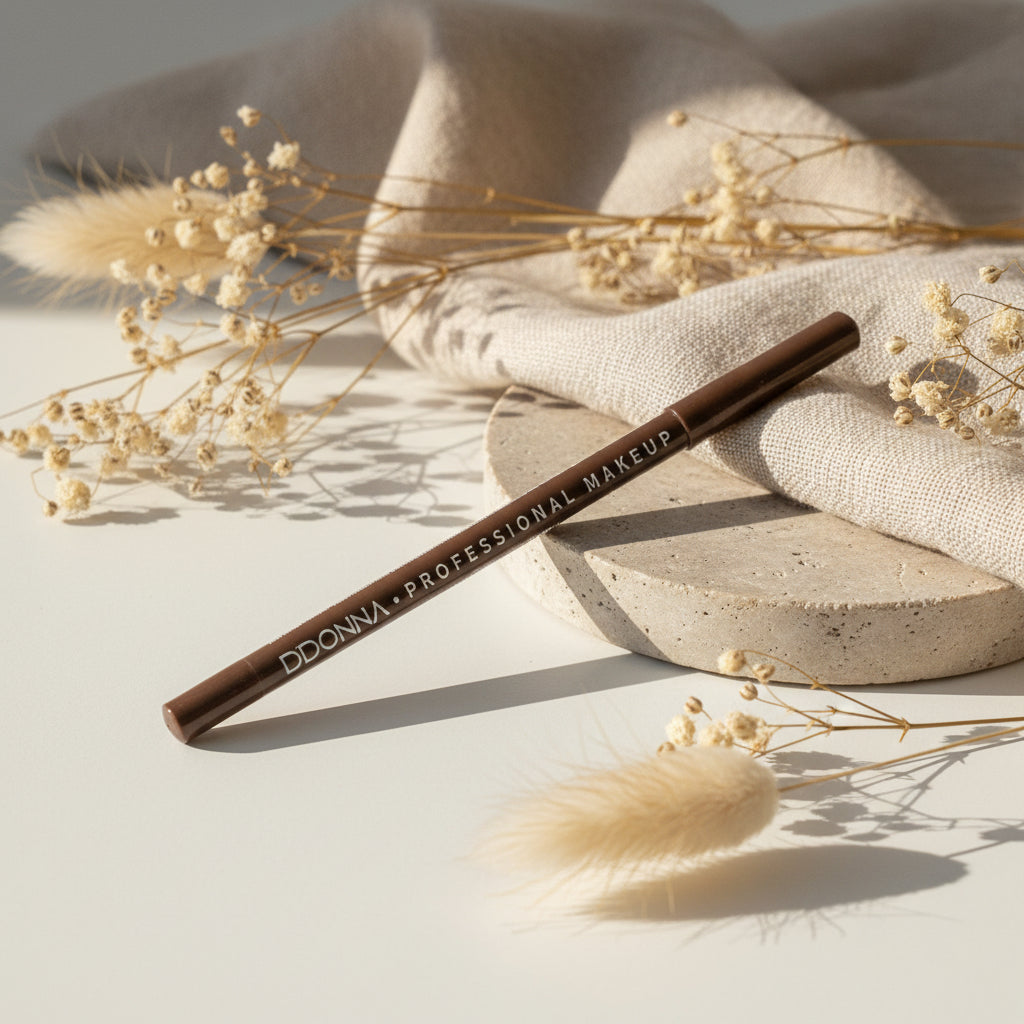 "Crayon eye-liner waterproof 24h marron longue tenue"