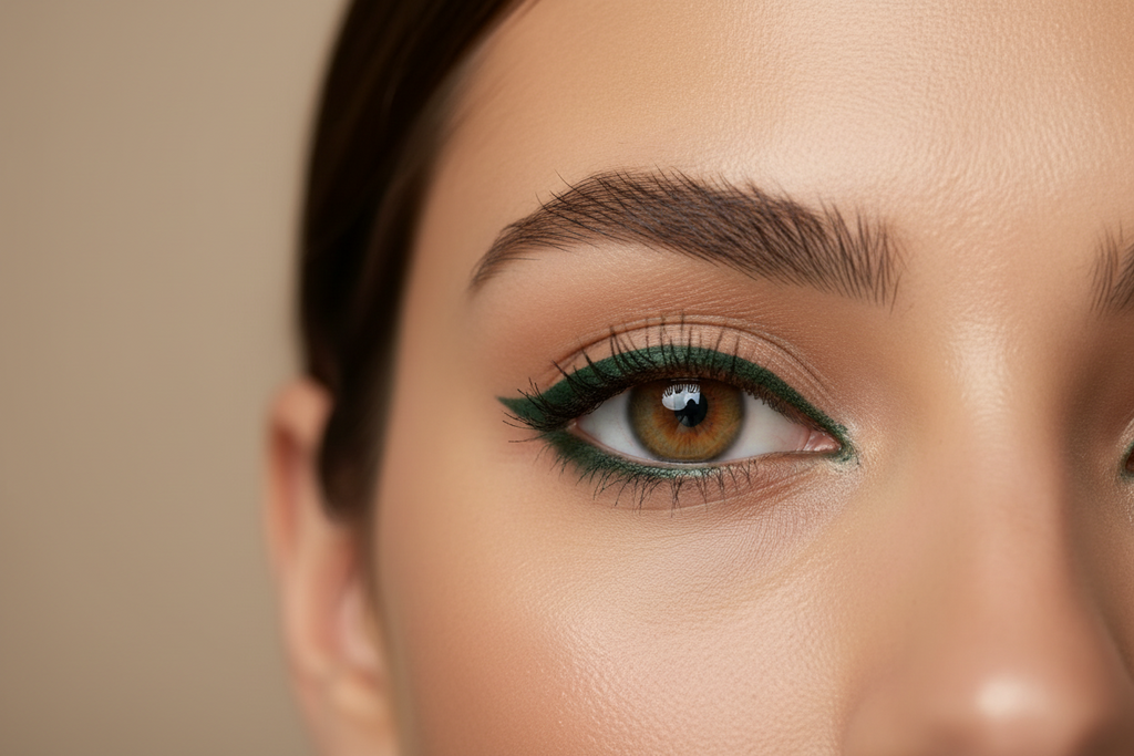 "Crayon eye-liner waterproof 24h vert longue tenue"