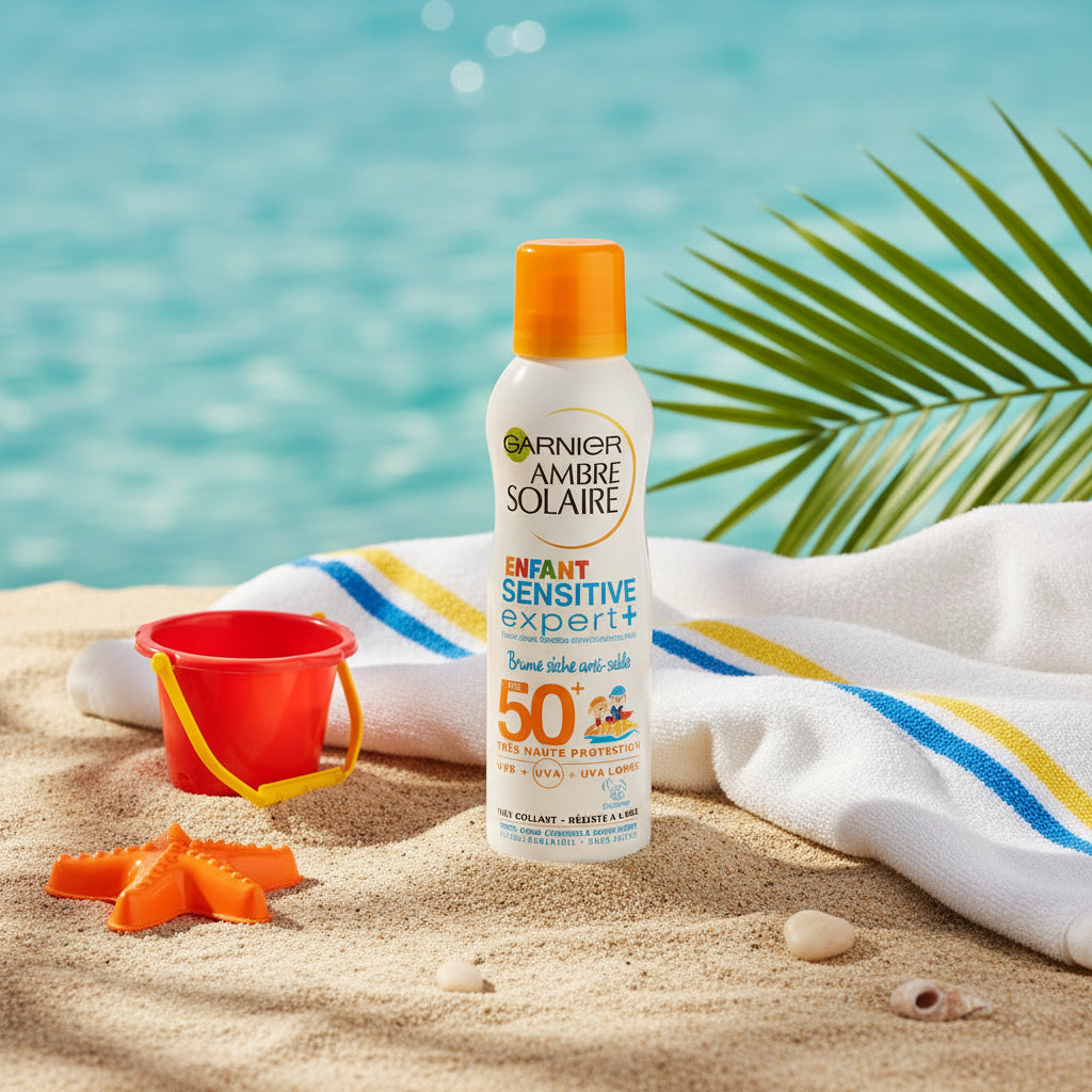 Brume Sèche Enfants Sensitive SPF 50+ | Très Haute Protection Solaire UVA UVB Sans Parfum 200 ml